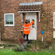 Our first responders out in the community checking on customers who may need extra support during Storm Darragh