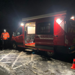 Customer Service Van during Storm Bert
