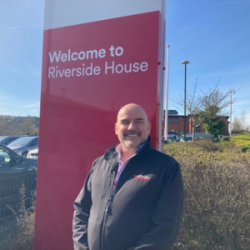 Mal Gordon outside Riverside House